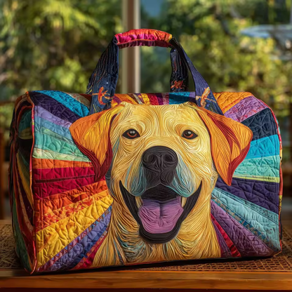 Quilted Dog Tote Bag