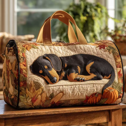 Quilted Dog Tote Bag