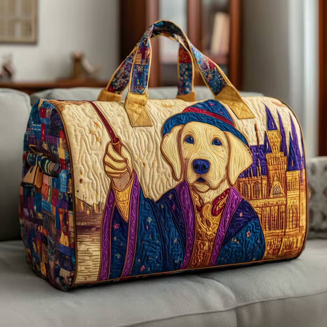 Quilted Dog Tote Bag