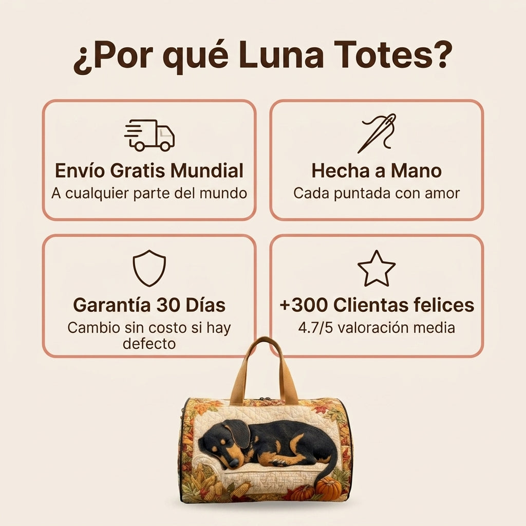 Bolsa con el Rostro de Tu Perro — Hecha a Mano
